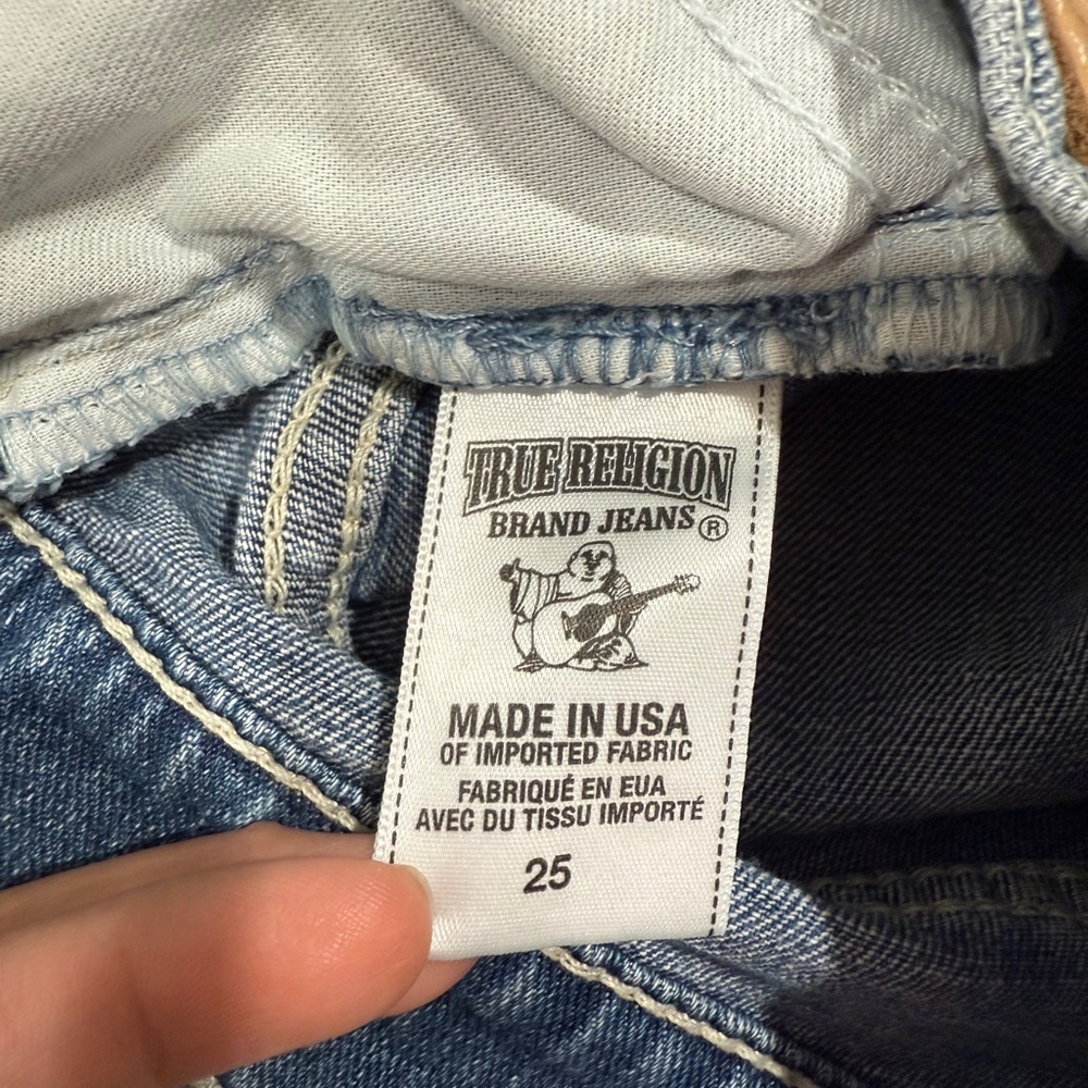 True Religion Women's Chrissy Ankle Skinny Jeans Size 25 Medium Wash - Picture 6 of 7